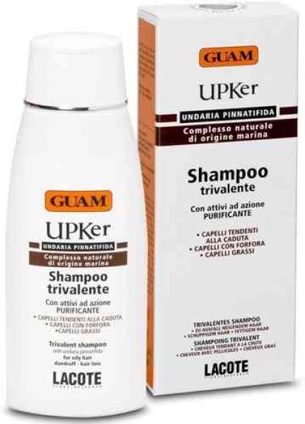 GUAM UPKer Shampoo gegen Haarausfall, Schuppen und fettiges Haar 200ml (410)