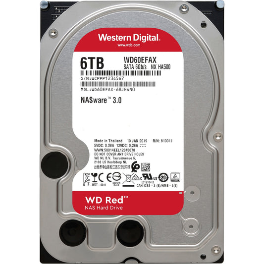 Festplatte WD60EFRX  Western Digital Red 3.5 Zoll 6000 GB Serial ATA III